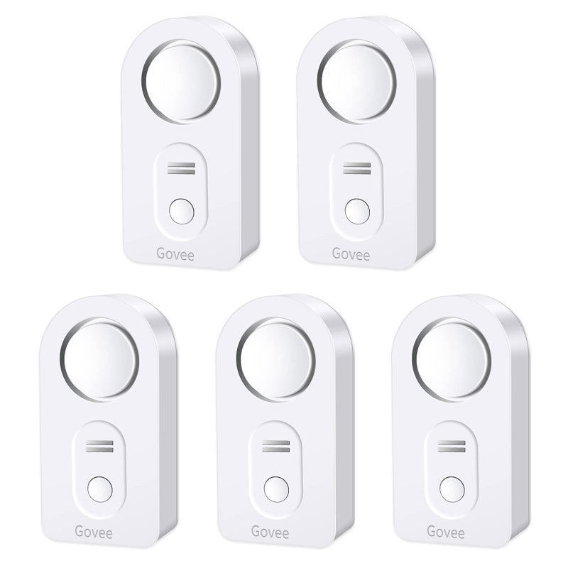 Govee Water Leak Detectors 5 Pack, 100dB Adjustable Audio Alarm Sensor, Sensitive Leak and Drip Alert, for Kitchen Bathroom Basement (Cannot Connect to Wi-Fi Directly) - Image 1
